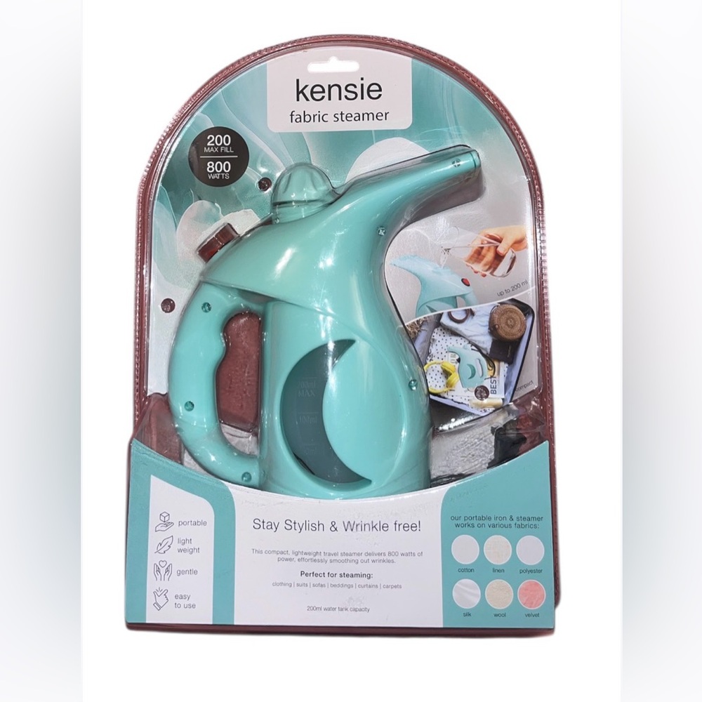 Kensie Fabric Steamer - Aqua